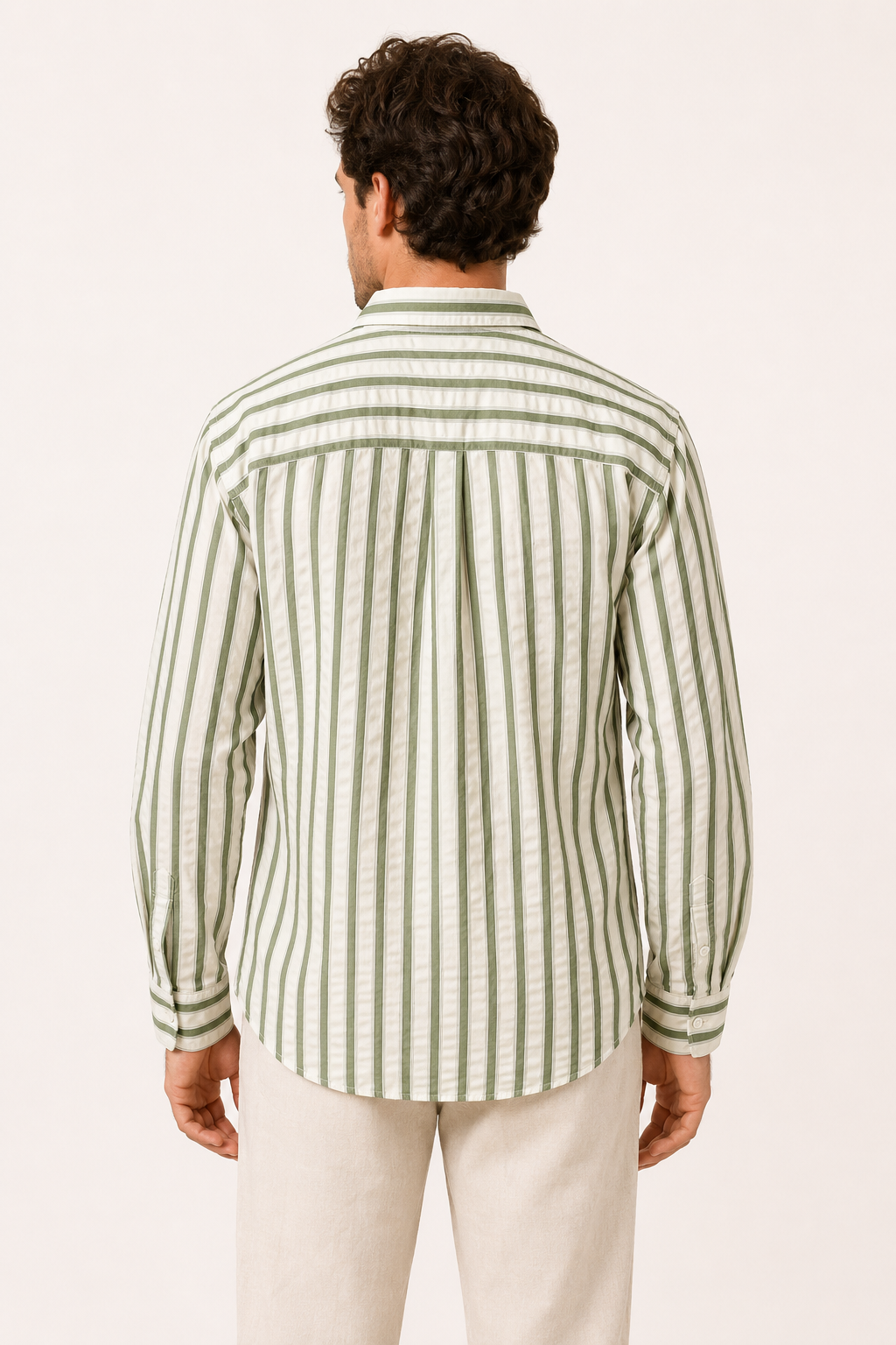 Camisa hombre rayas estilo old money bolsillo contraste verano – Bastian