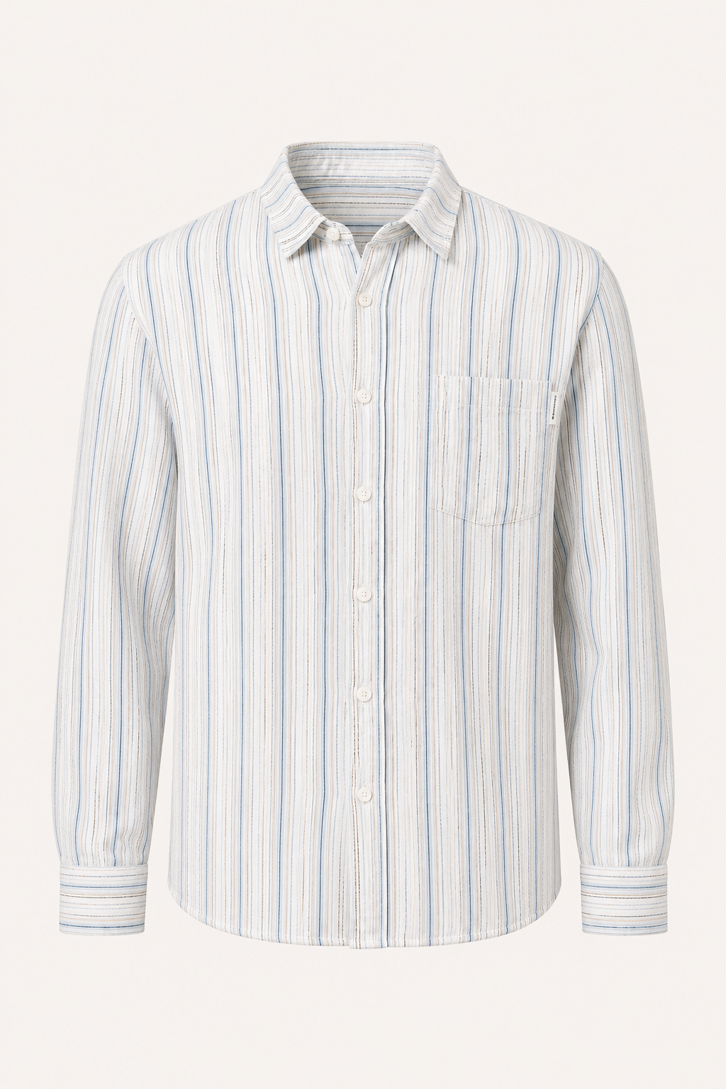 Camisa hombre rayas verticales casual elegante estilo resort verano – Ralf