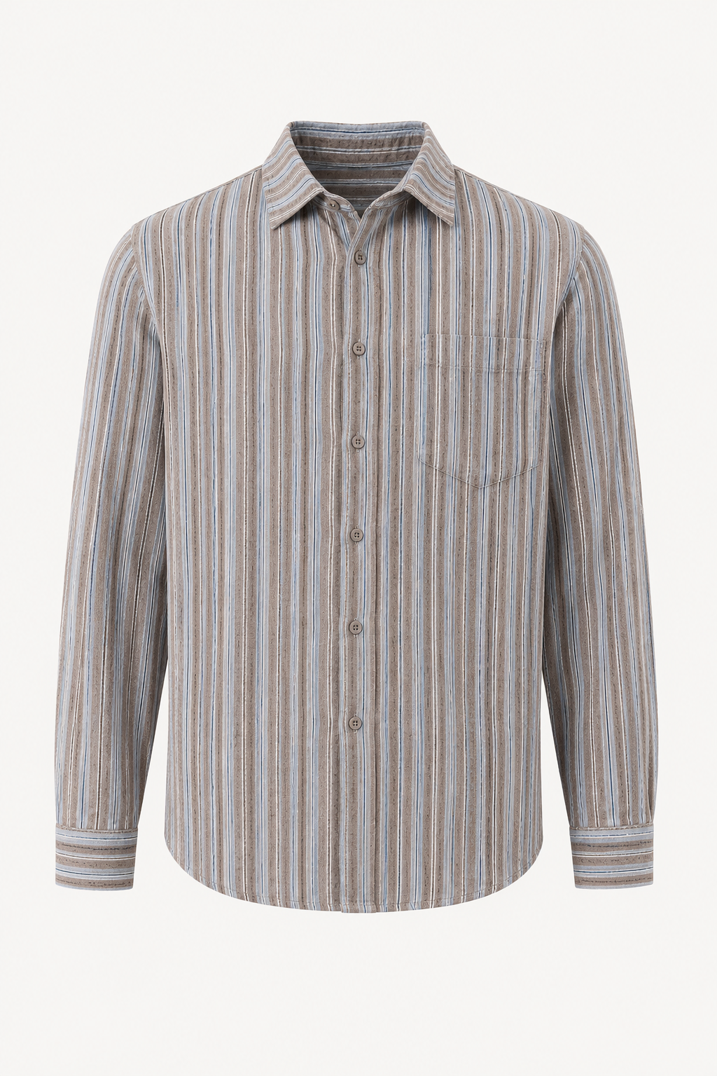 Camisa hombre rayas verticales casual elegante estilo resort verano – Ralf