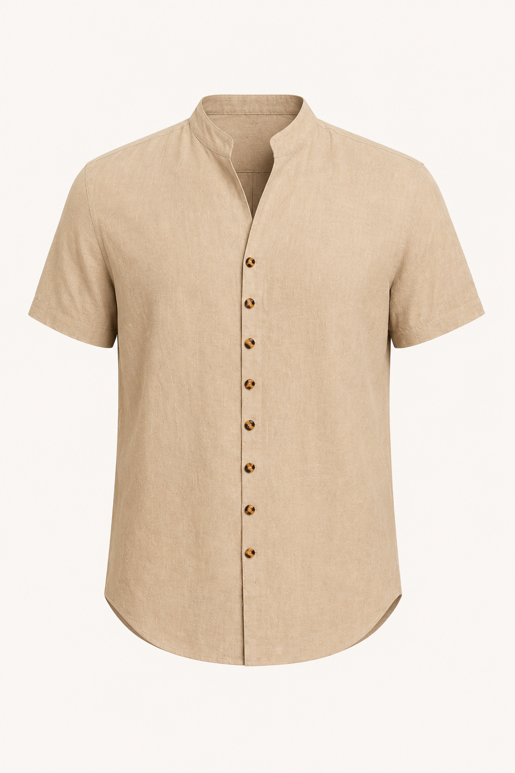 Camisa manga corta hombre cuello mao botonadura completa – Lorenz