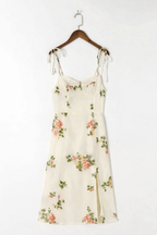 Vestido midi para mujer estampado floral ligero primavera - Lirena