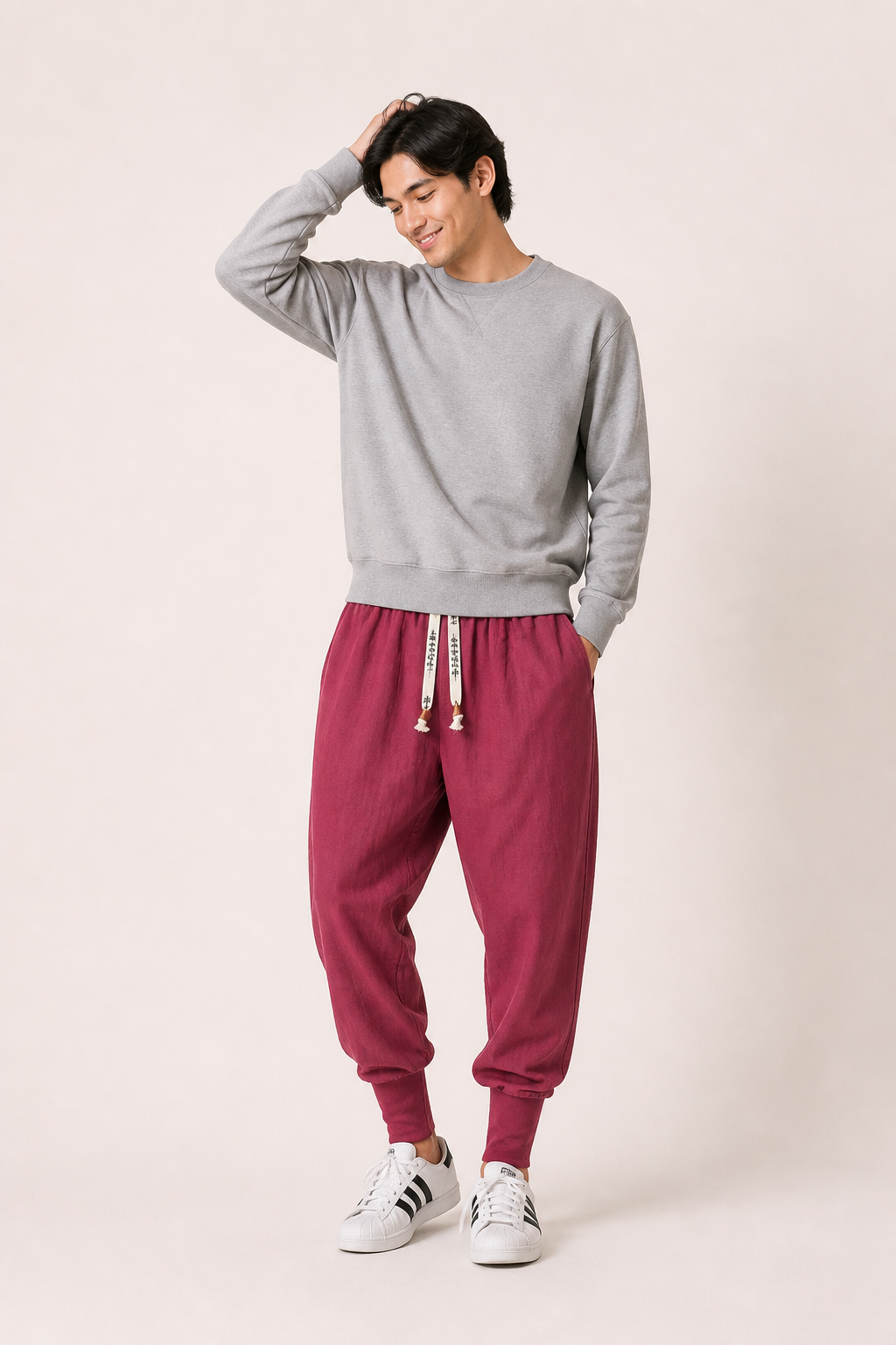 Pantalón jogger cintura elástica cordón ajuste cómodo diario - Rayan