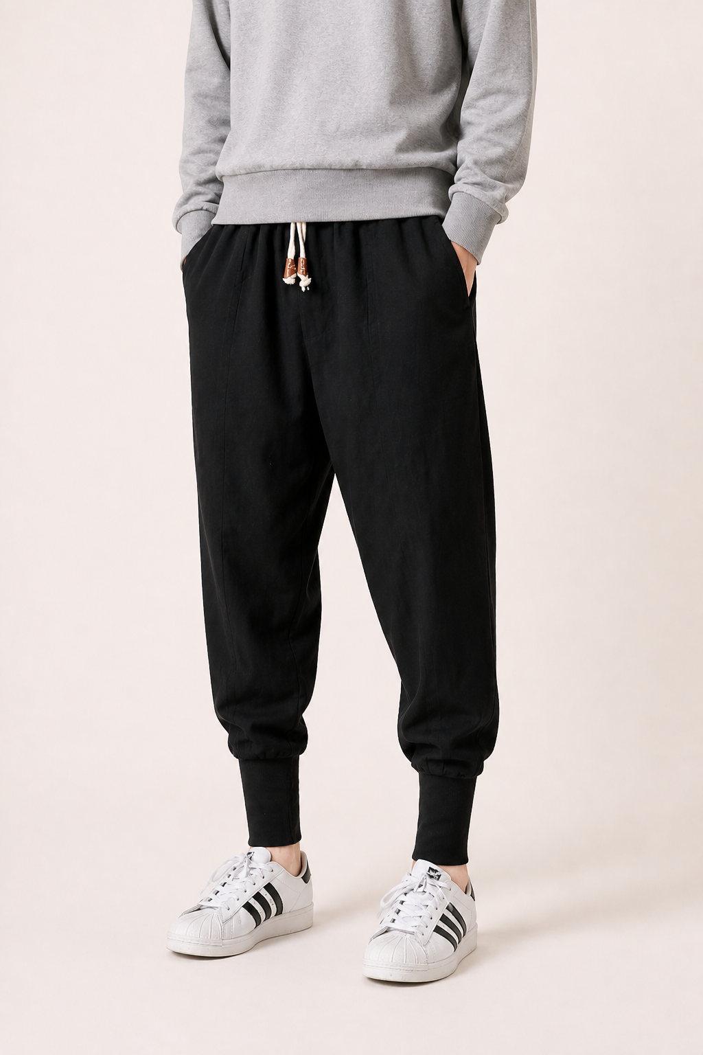Pantalón jogger cintura elástica cordón ajuste cómodo diario - Rayan