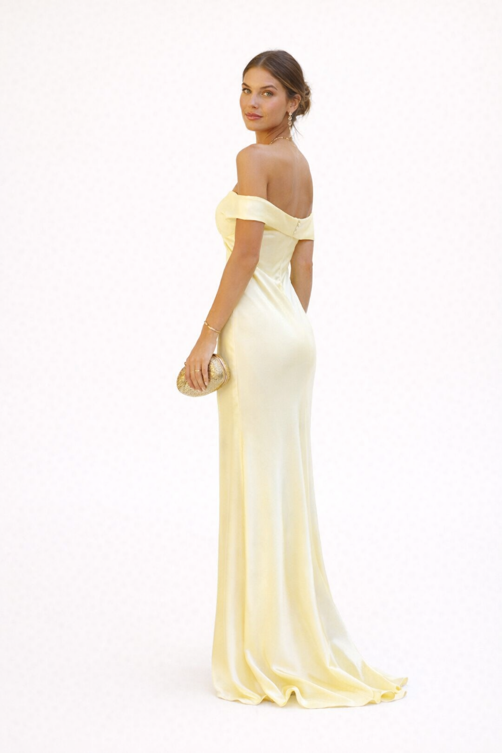 Vestido largo de hombros descubiertos para fiesta para mujer - Lea