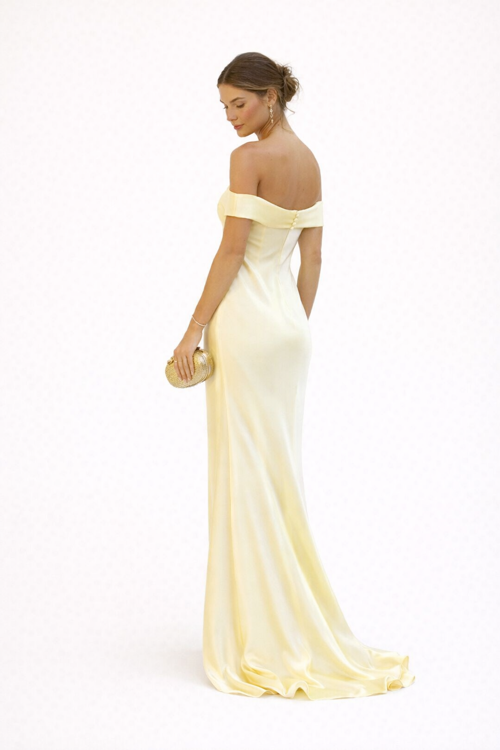 Vestido largo de hombros descubiertos para fiesta para mujer - Lea