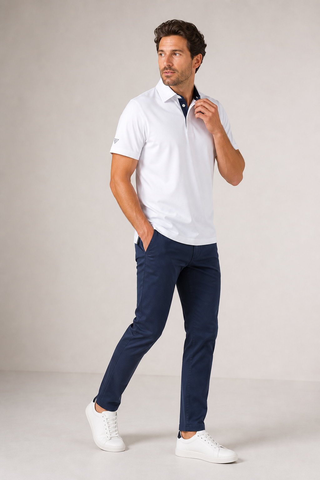 Polo hombre manga corta cuello clásico - Mario