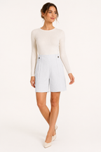 Short tiro alto mujer botones laterales pinzas bolsillos – Maren