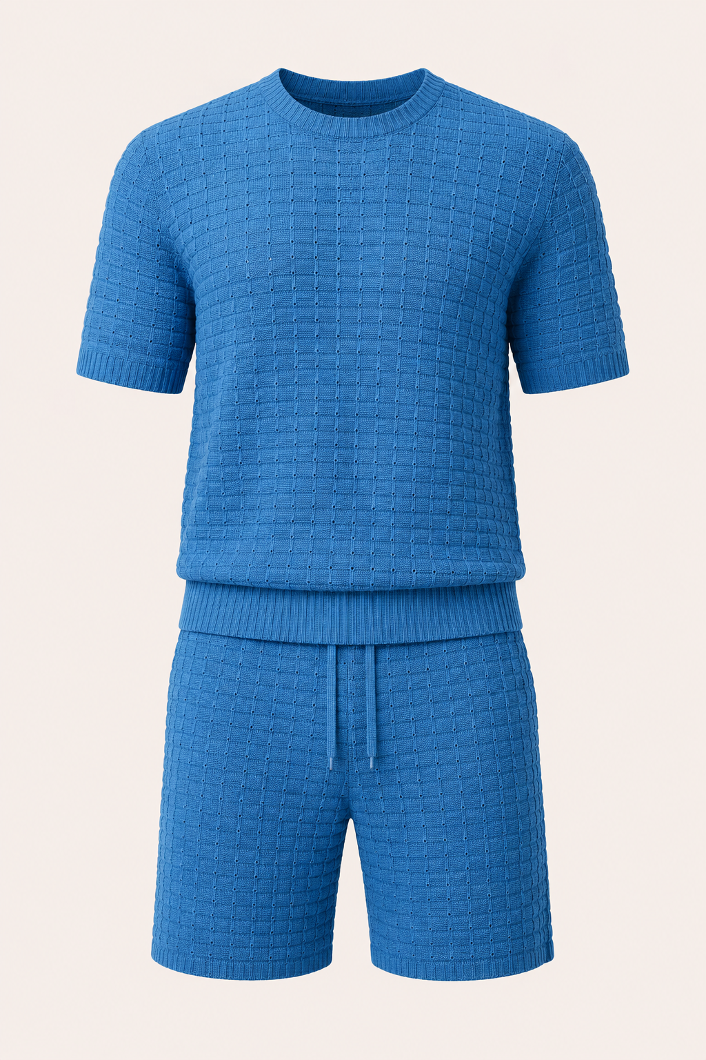 Conjunto hombre camiseta short textura geométrica cintura elástica – Oskar