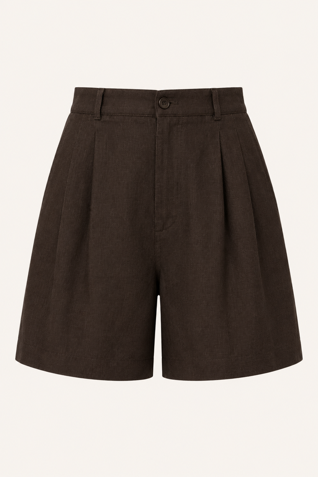 Short mujer lino algodón tiro alto pinzas trabillas – Holly