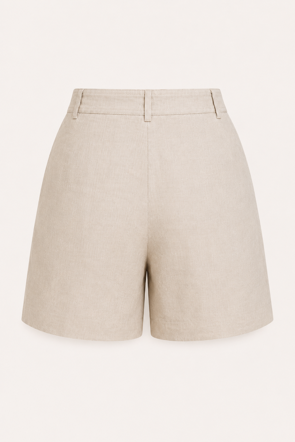 Short mujer lino algodón tiro alto pinzas trabillas – Holly