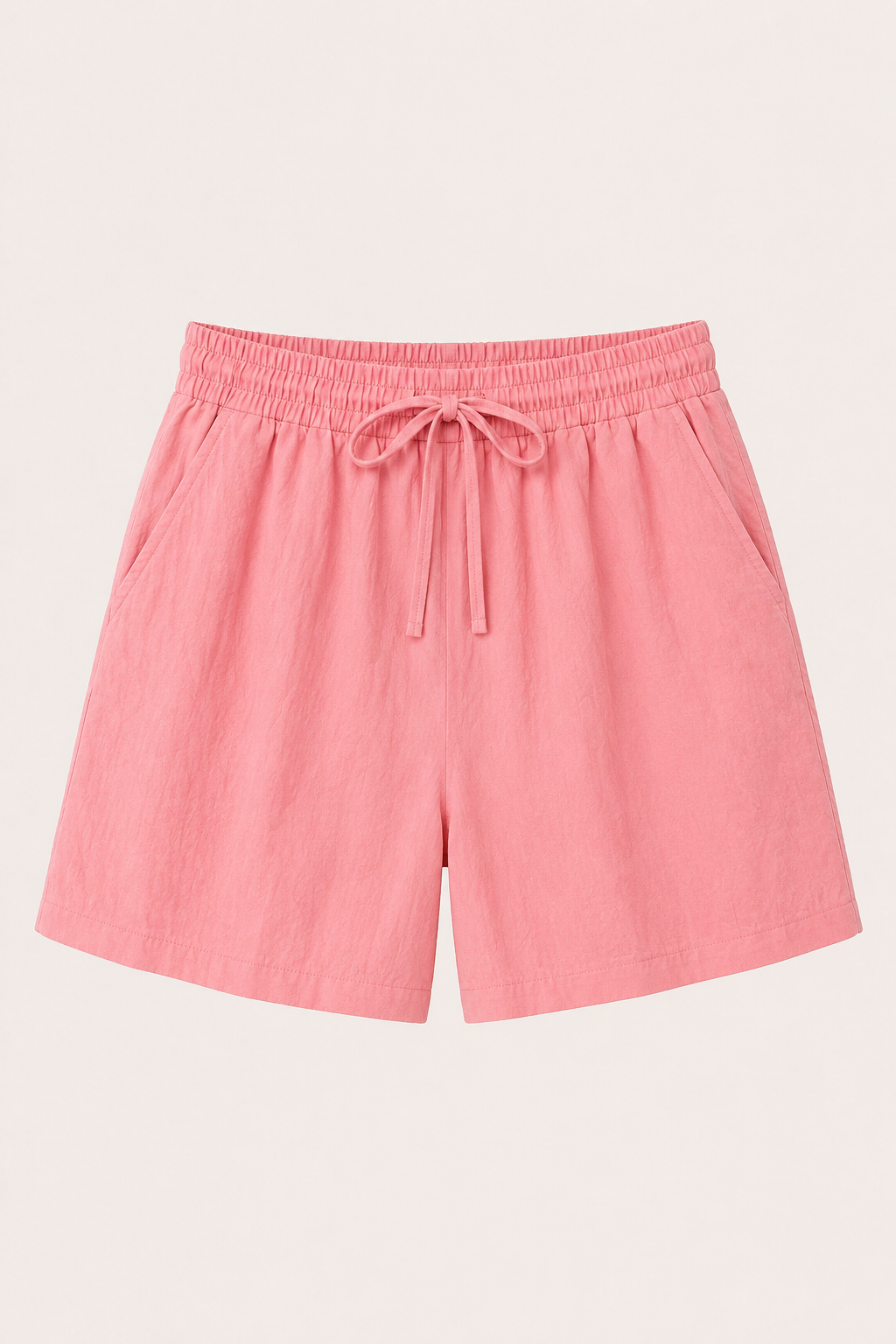 Short mujer lino algodón cintura elástica cordón pierna amplia – Anja