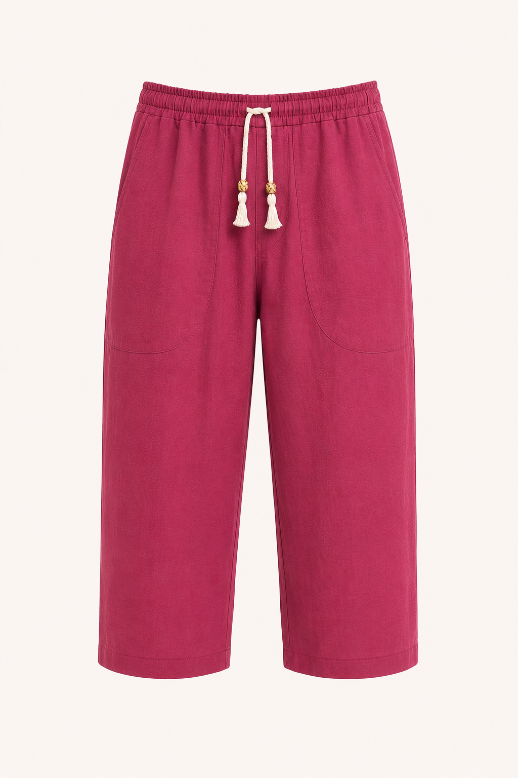 Pantalón cropped hombre cintura elástica cordón bolsillos – Alfie