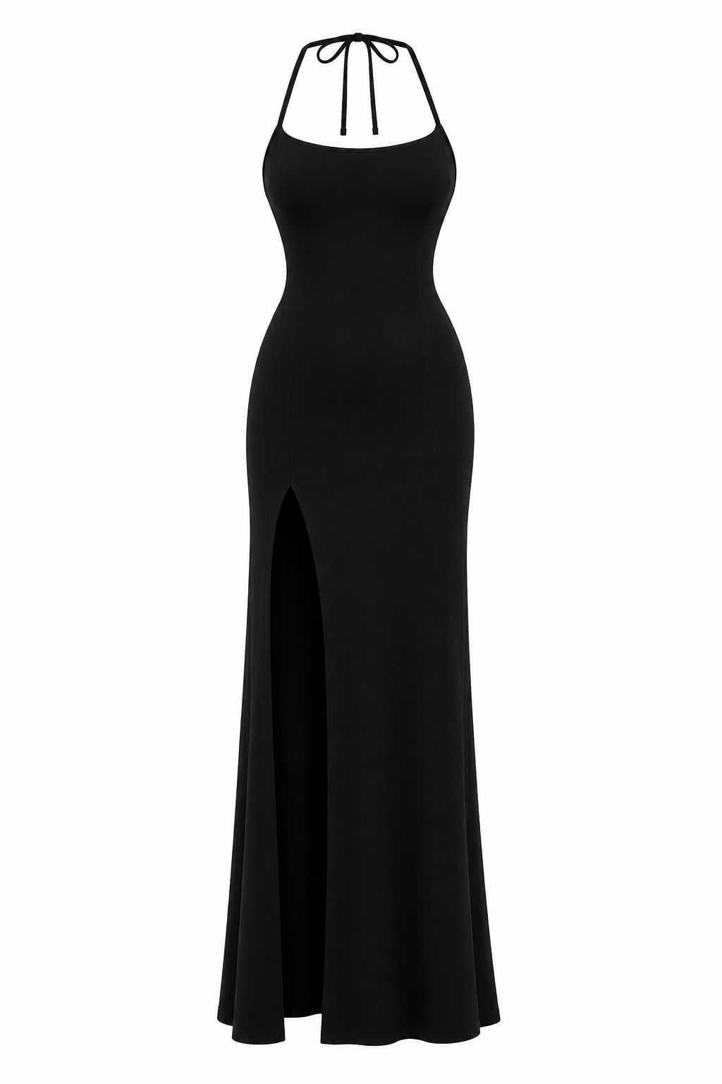 Vestido largo mujer abertura lateral espalda descubierta - Kiara