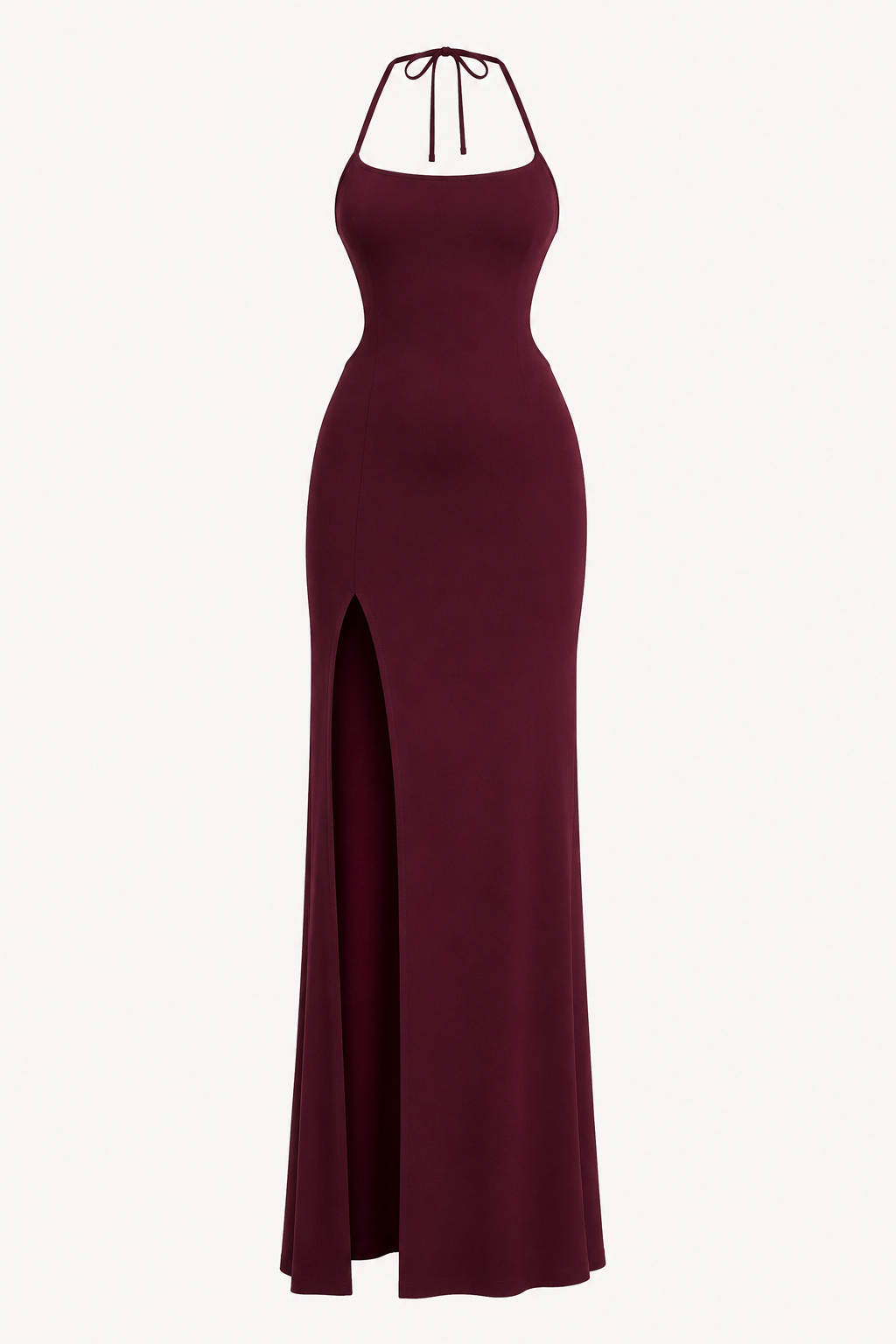 Vestido largo mujer abertura lateral espalda descubierta - Kiara