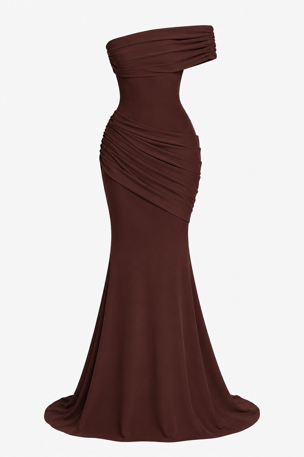 Vestido largo mujer un hombro sirena elegante fiesta - Aurelia