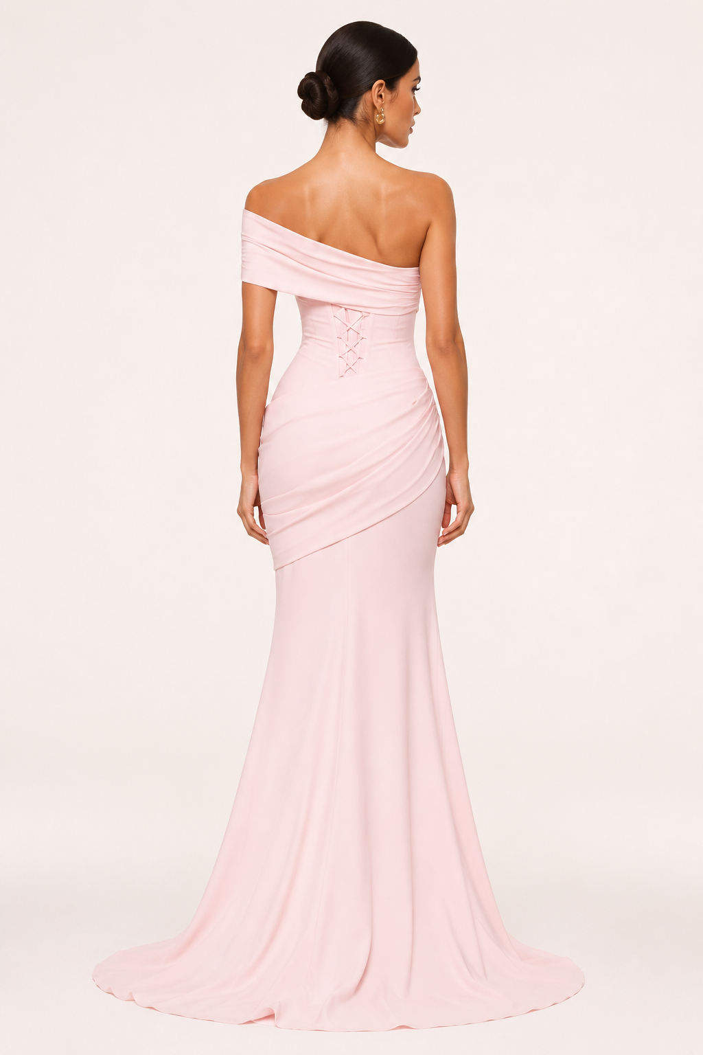 Vestido largo mujer un hombro sirena elegante fiesta - Aurelia