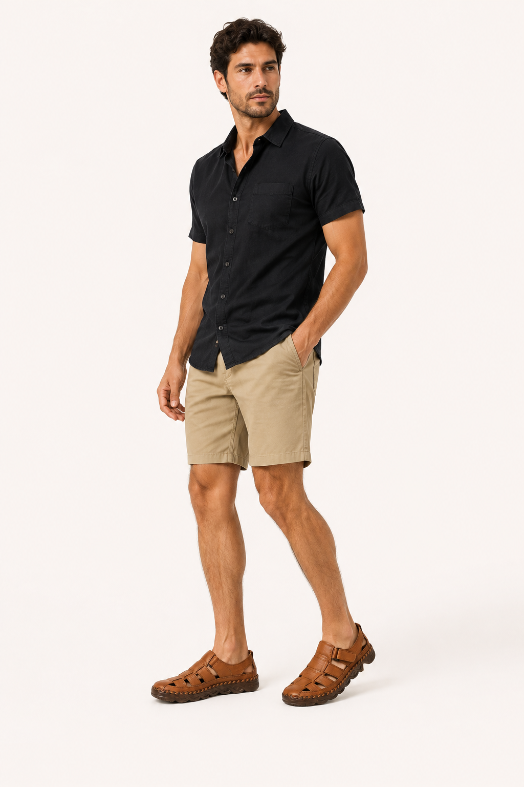Sandalias cerradas hombre tiras anchas velcro suela gruesa – Oskar