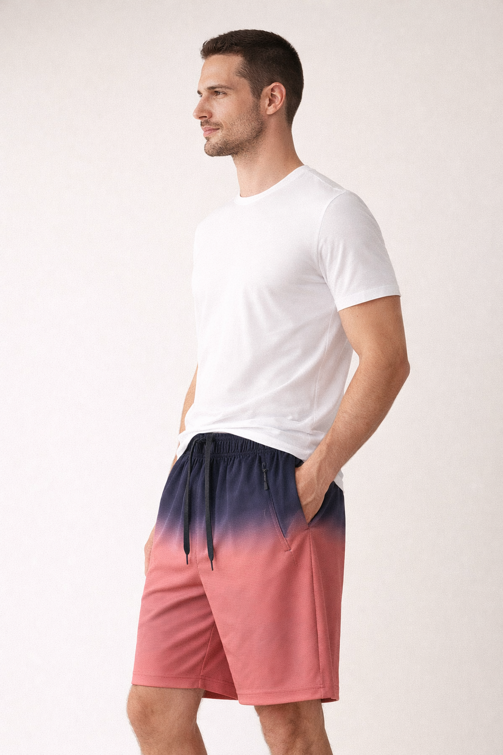 Short de playa para hombre tejido ligero - Horizon