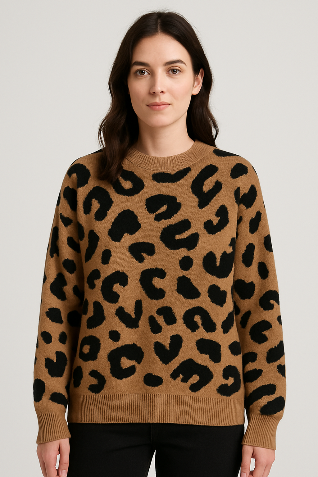 Suéter para mujer efecto estampado animal - Arlisse