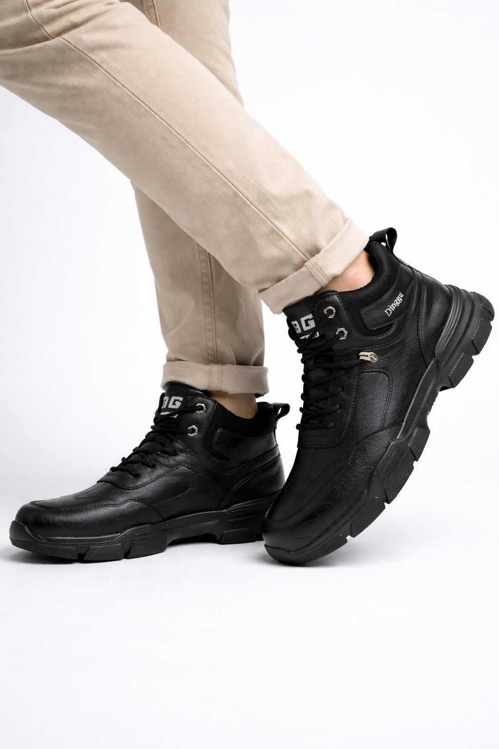 Botas impermeables para hombre con suela resistente y ajuste con cordones - Giovanni