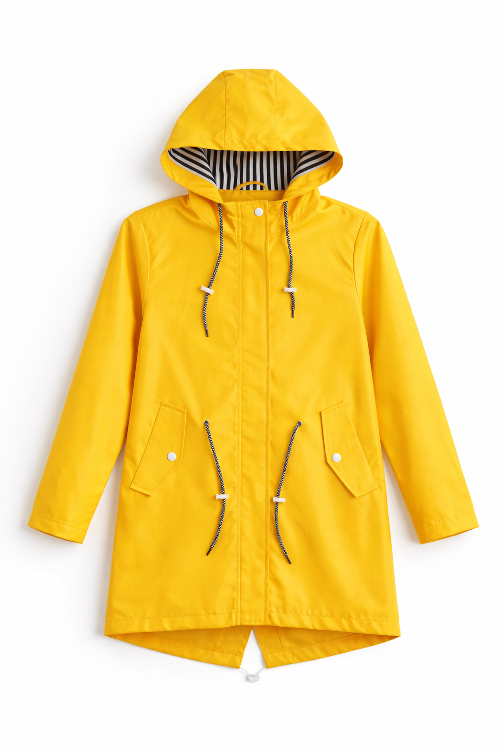 Chaqueta impermeable para mujer de silueta recta con capucha - Alvindra