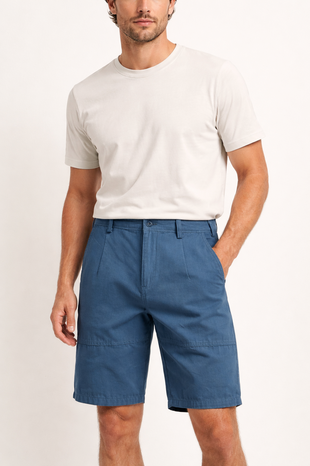 ‌Shorts casual con cierre frontal para hombre - Camden