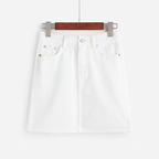 Falda corta denim para mujer - Auria