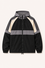Chaqueta hombre deportiva capucha cortavientos cremallera – Adriano