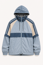 Chaqueta hombre deportiva capucha cortavientos cremallera – Adriano