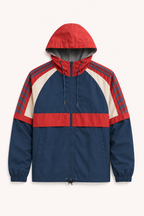 Chaqueta hombre deportiva capucha cortavientos cremallera – Adriano