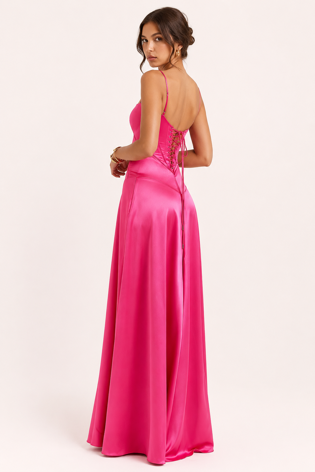 Vestido largo de tirantes elegante para mujer - Annelie
