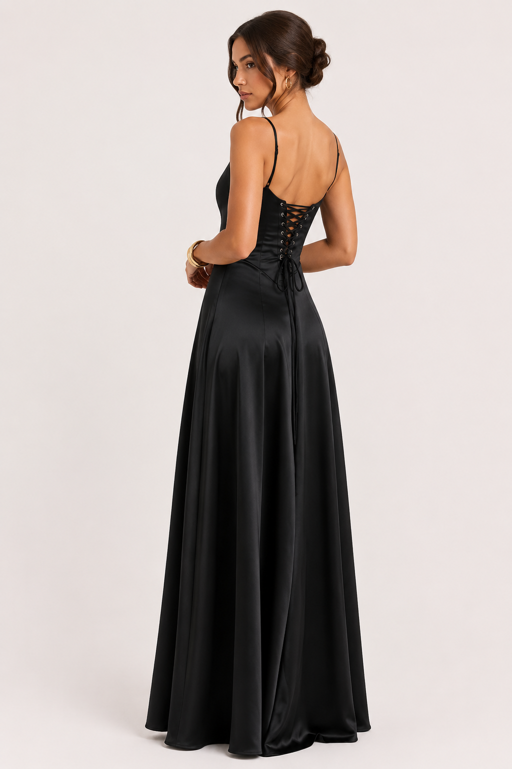 Vestido largo de tirantes elegante para mujer - Annelie