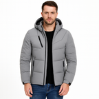 Chaqueta acolchada hombre capucha diseño urbano deportivo corte dinámico - Narel