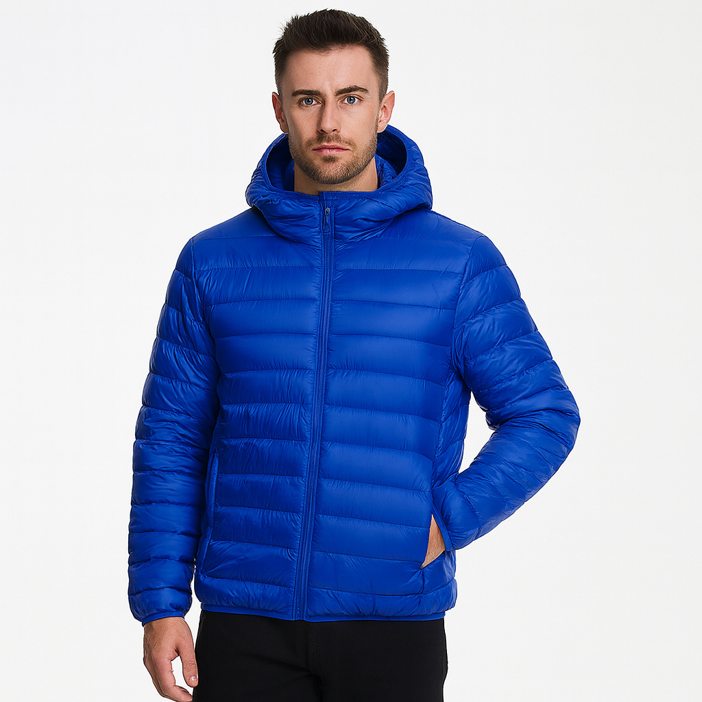 Chaqueta acolchada ligera hombre capucha cremallera ultraligera capa intermedia - Tidus