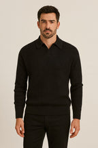 Suéter para hombre punto jacquard con cuello abierto - Raptor