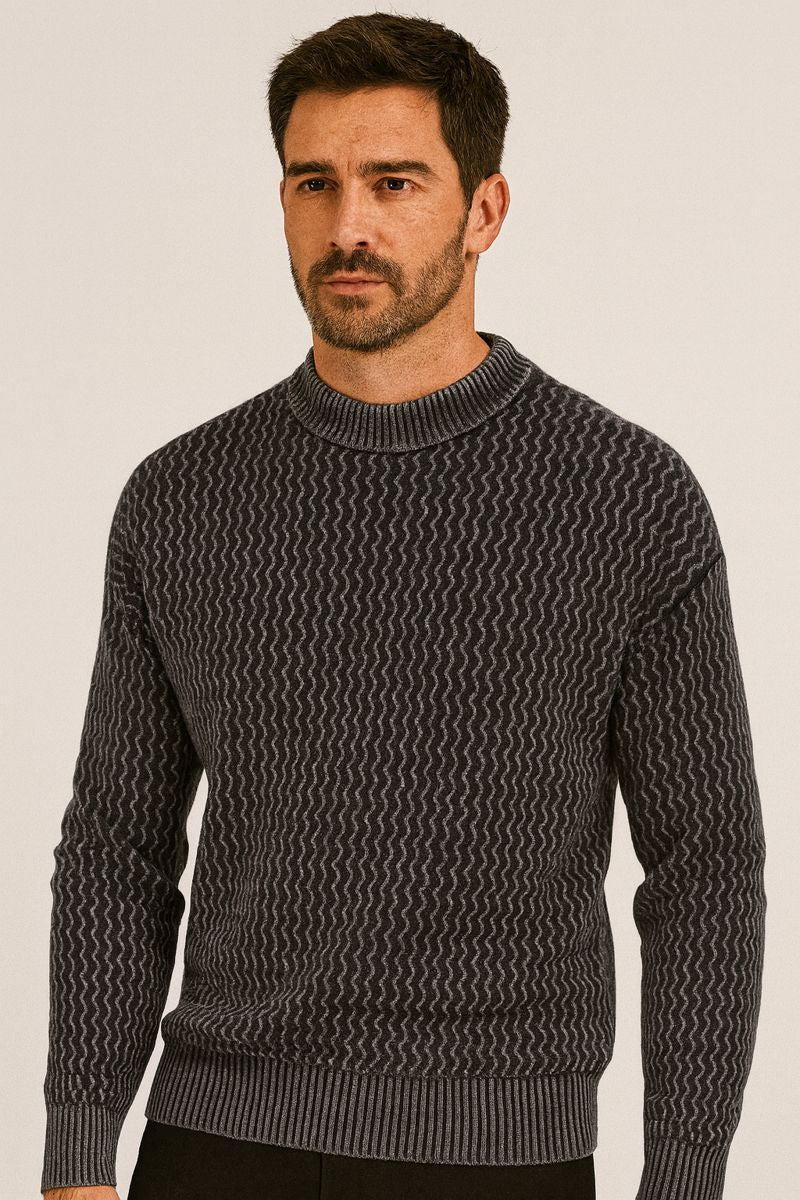 Suéter para hombre jacquard ligero - Erian