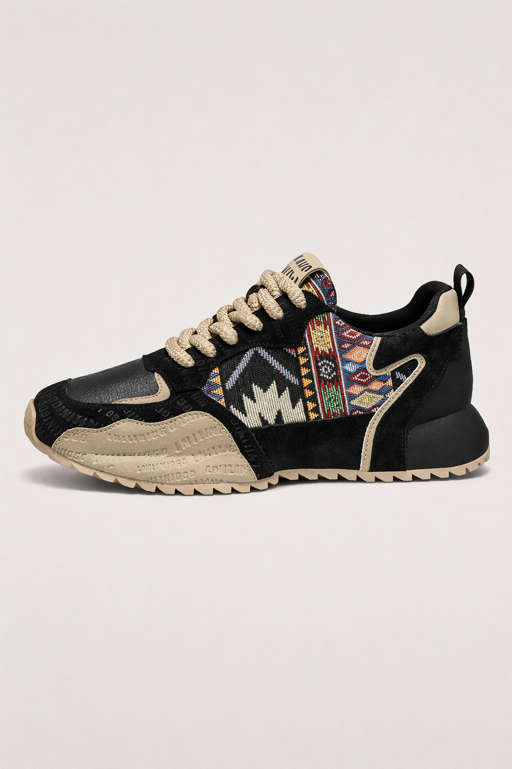 Zapatillas urbanas de hombre suela gruesa diseño textil - Aleron