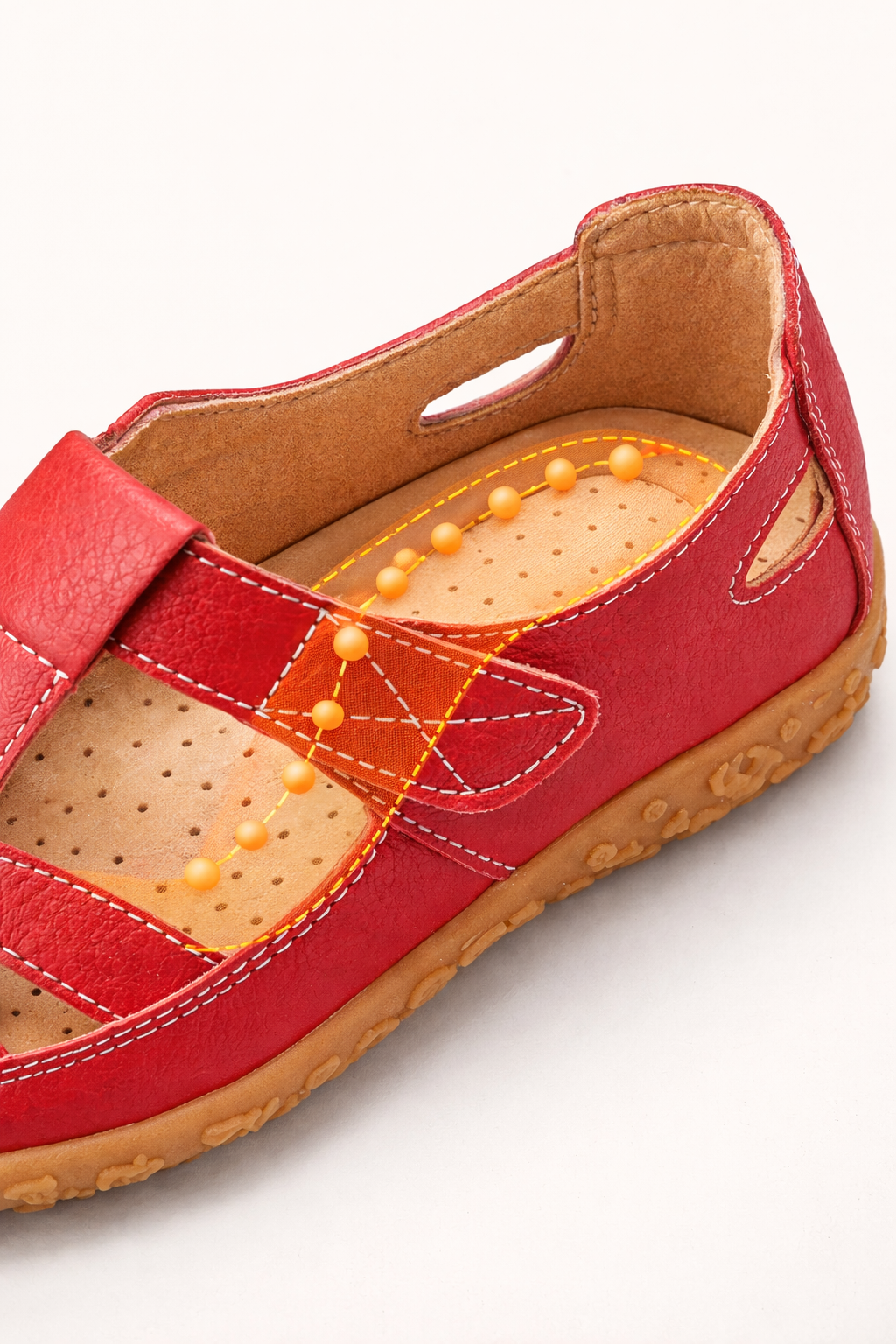 Sandalias de mujer con puntera cerrada para paseo - Laret