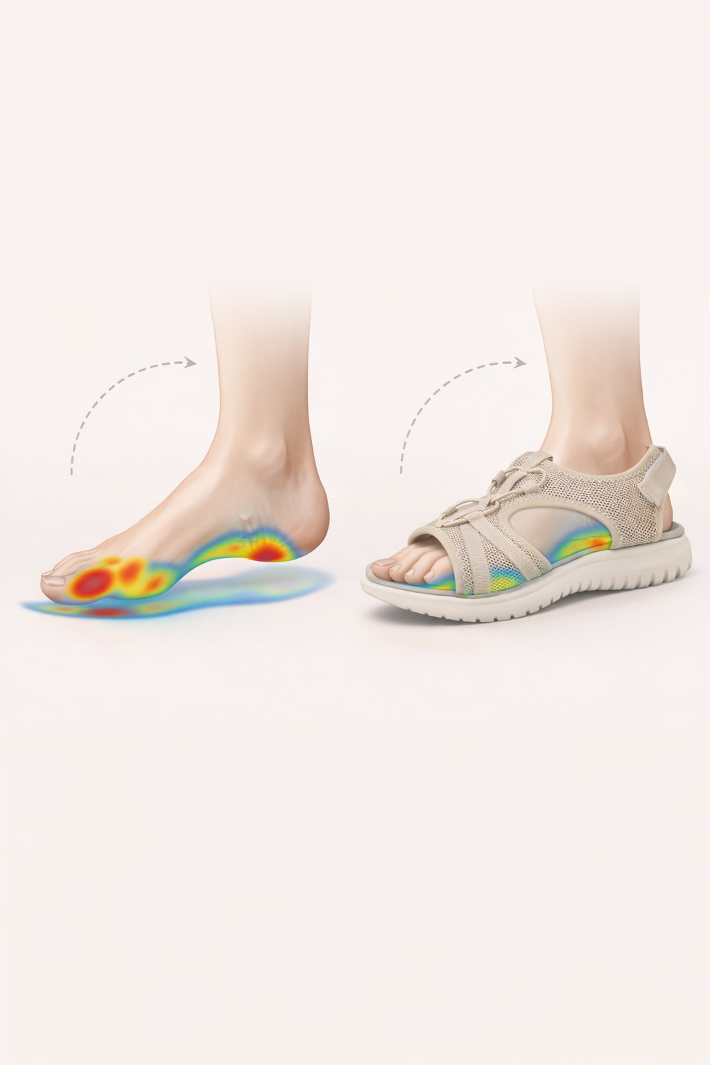 Sandalias ortopédicas con doble tira ajustable y plantilla ergonómica - Sarel