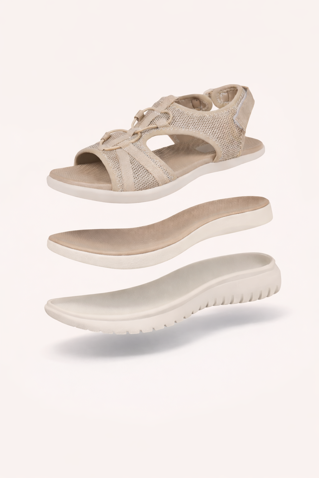 Sandalias ortopédicas con doble tira ajustable y plantilla ergonómica - Sarel