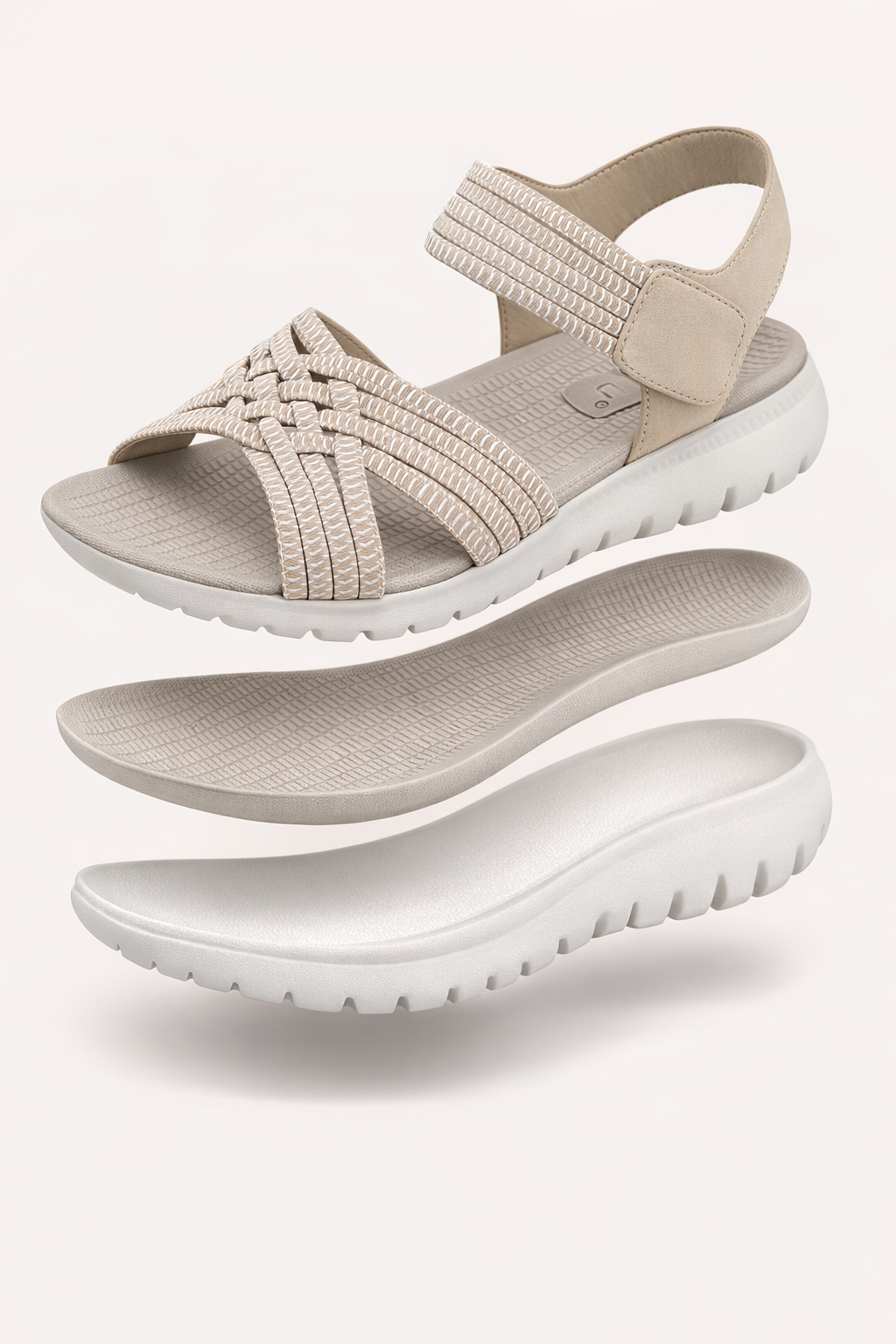 Sandalias ortopédicas de mujer con tiras elásticas para caminar - Valery