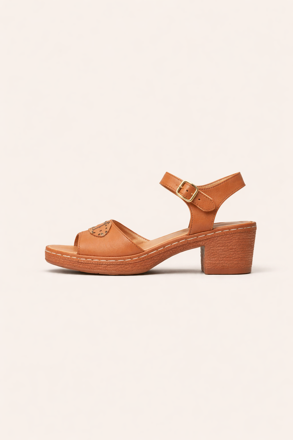 Sandalias de mujer con tacón ancho y hebilla - Darel