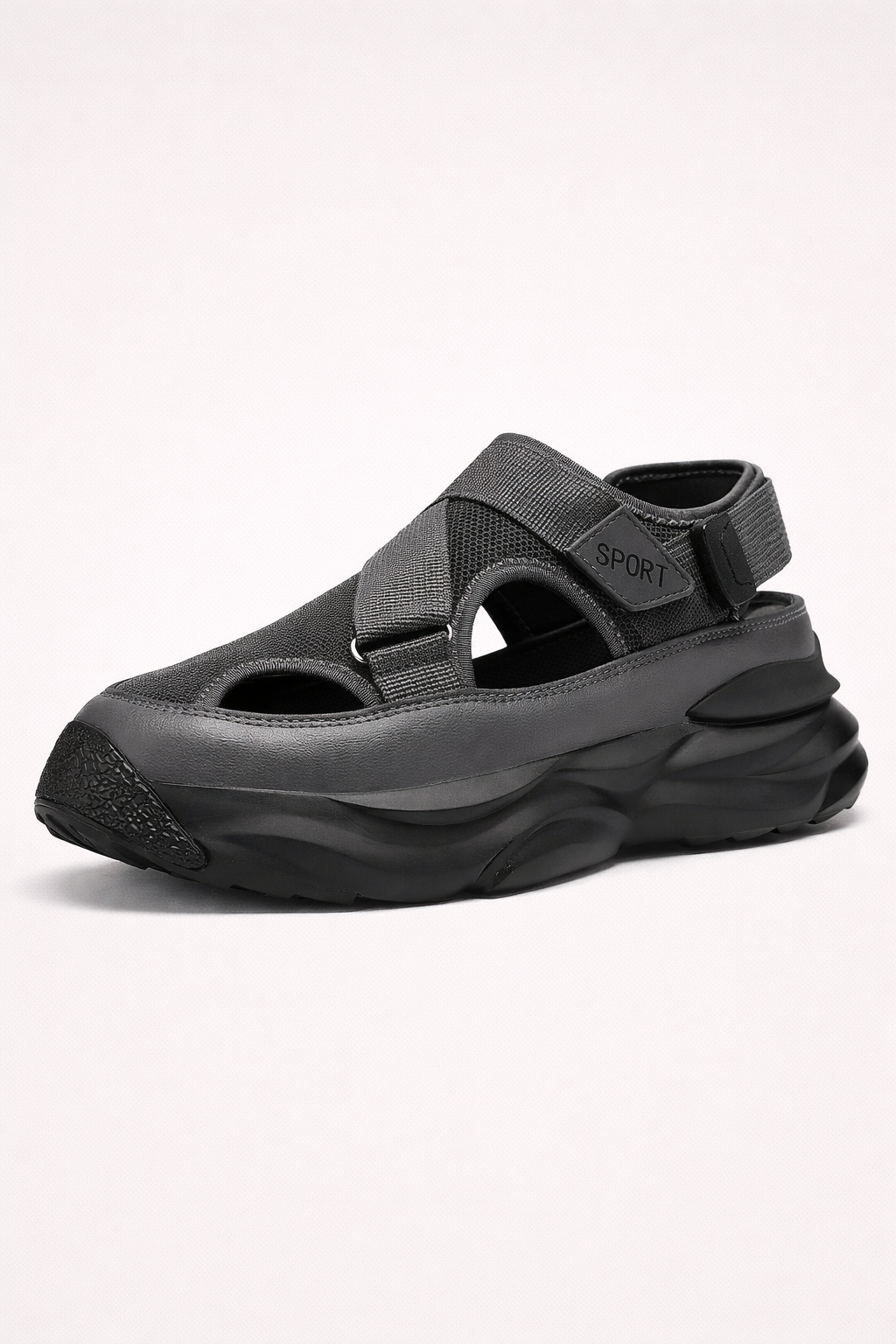 Sandalias deportivas para hombre con suela gruesa y ajuste de velcro - Bruno