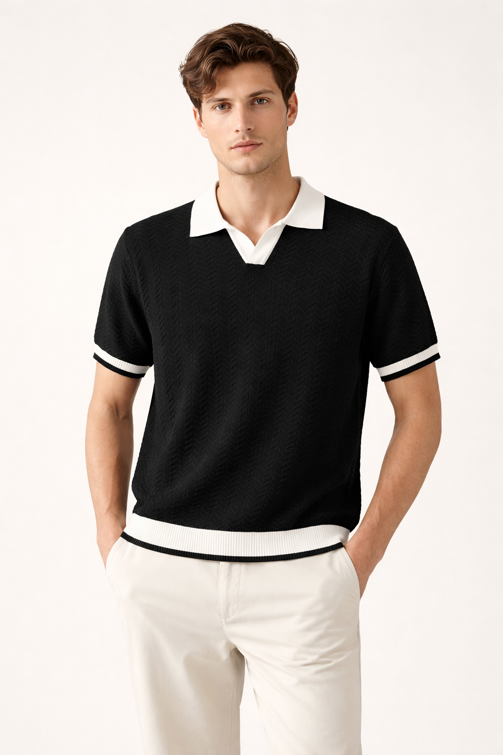 Polo hombre manga corta cuello clásico - Arven