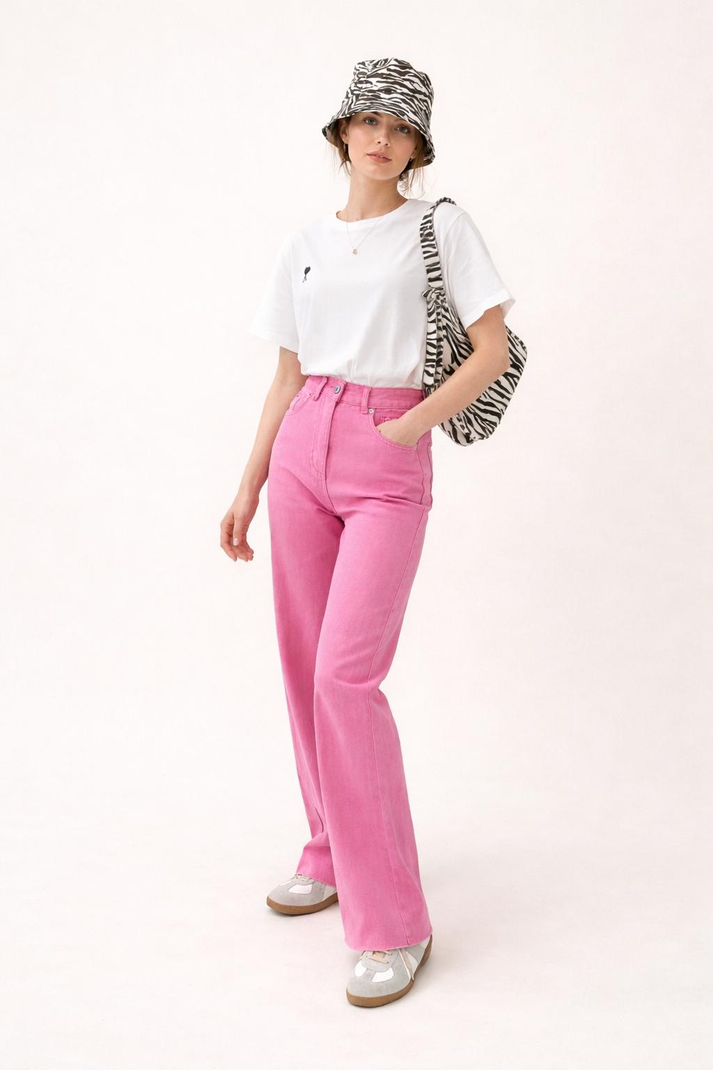 Jeans de mujer de tiro alto con pierna recta - Neriva