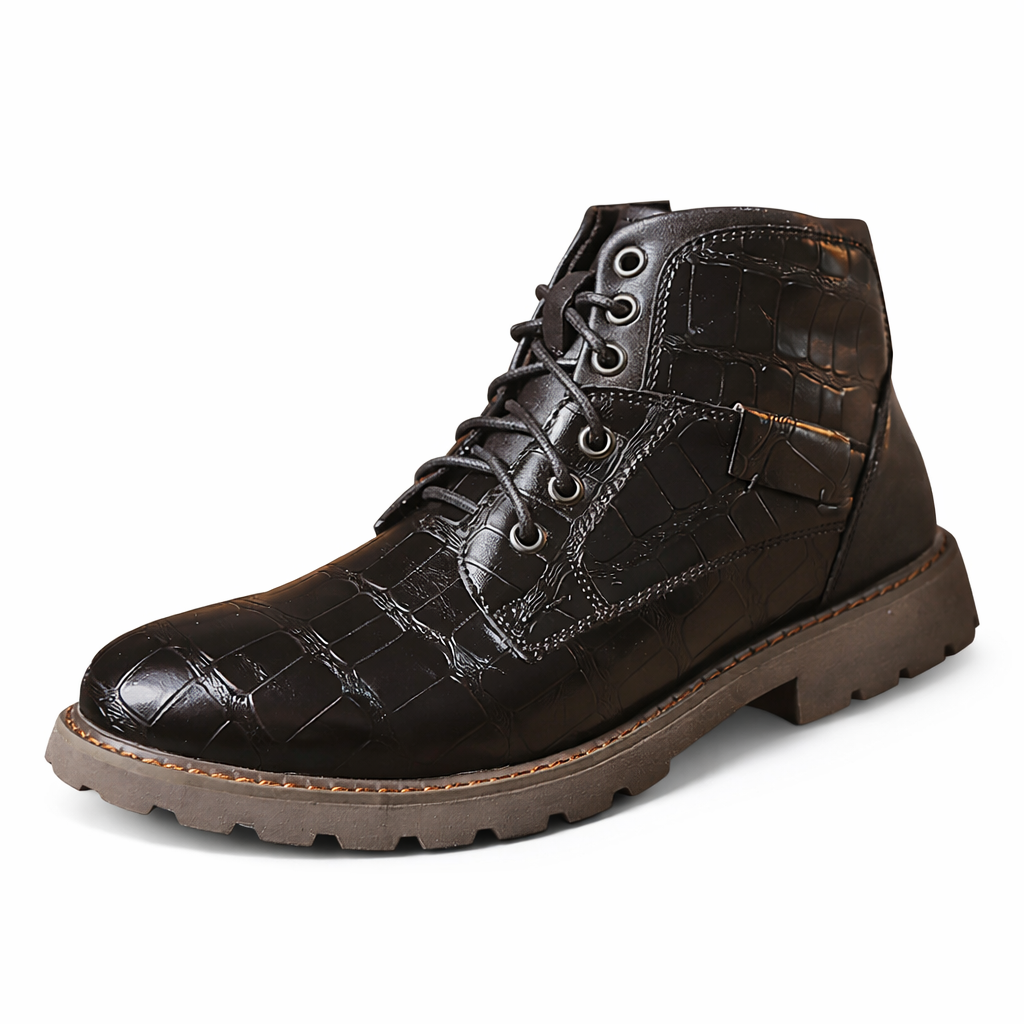 Botas casuales para hombre con cierre lateral y caña media - Ivarn