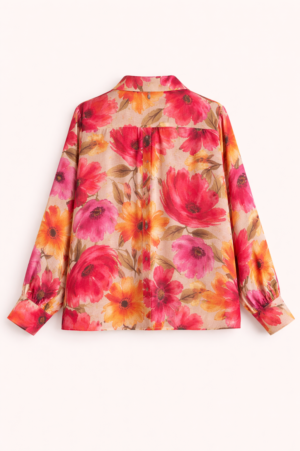Blusa de mujer con estampado floral manga larga - Afrodite