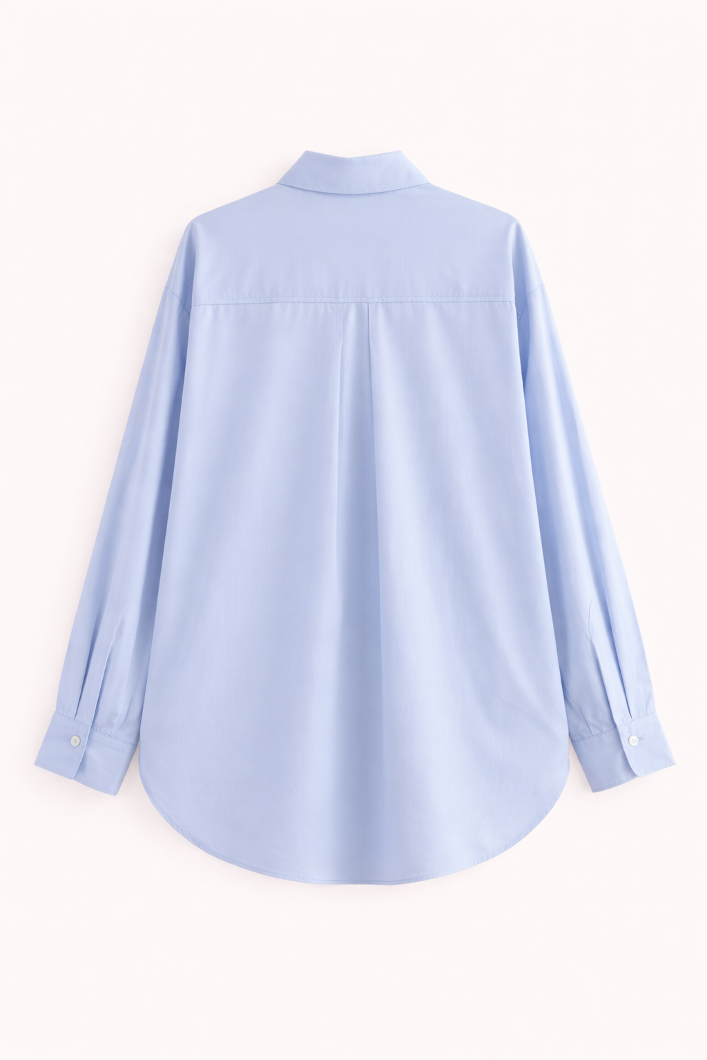 Blusa mujer oversize con cuello clásico y botonadura frontal - Mackenzie