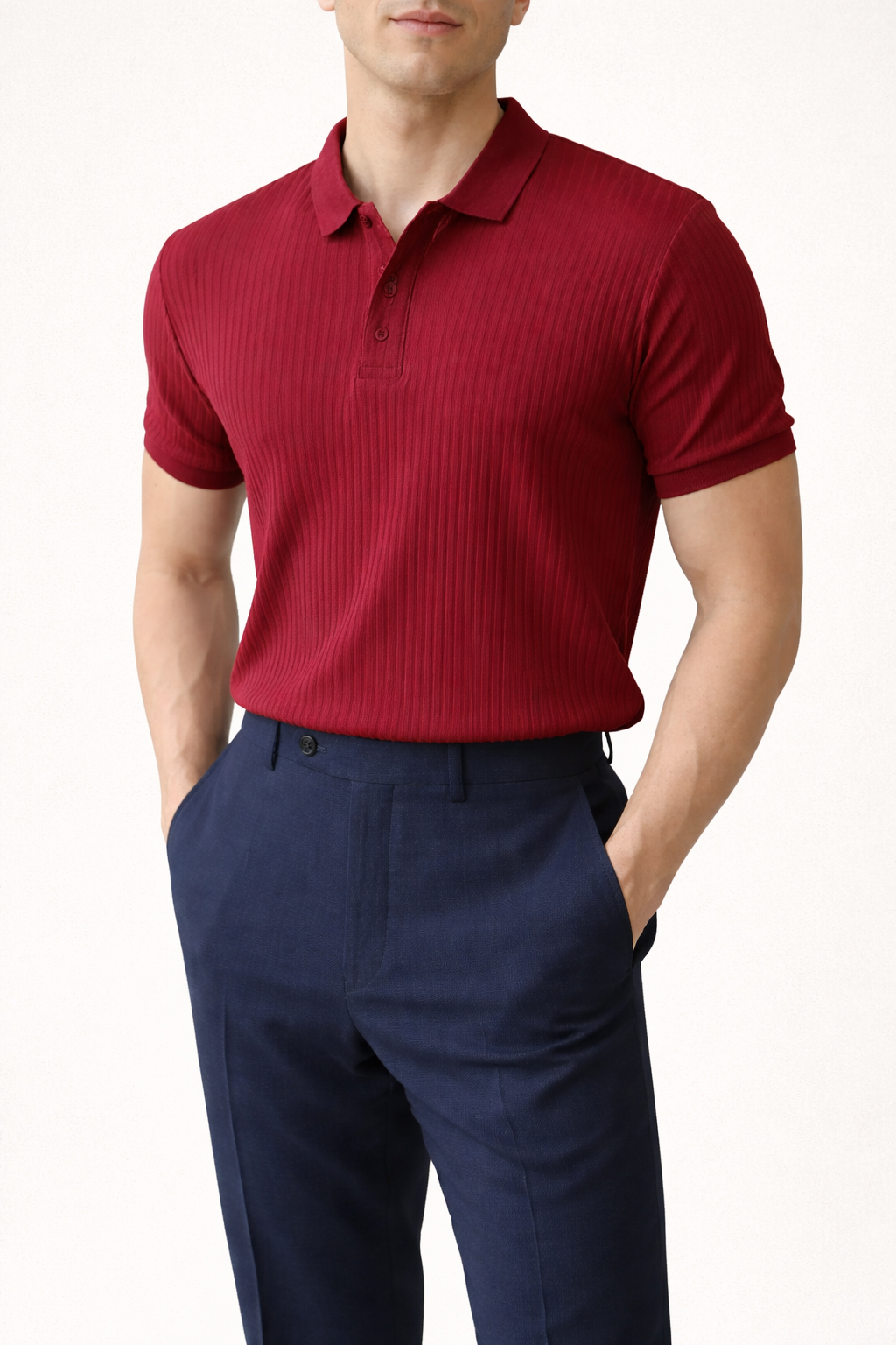 Polo ajuste slim y cuello clásico para hombre - Barret