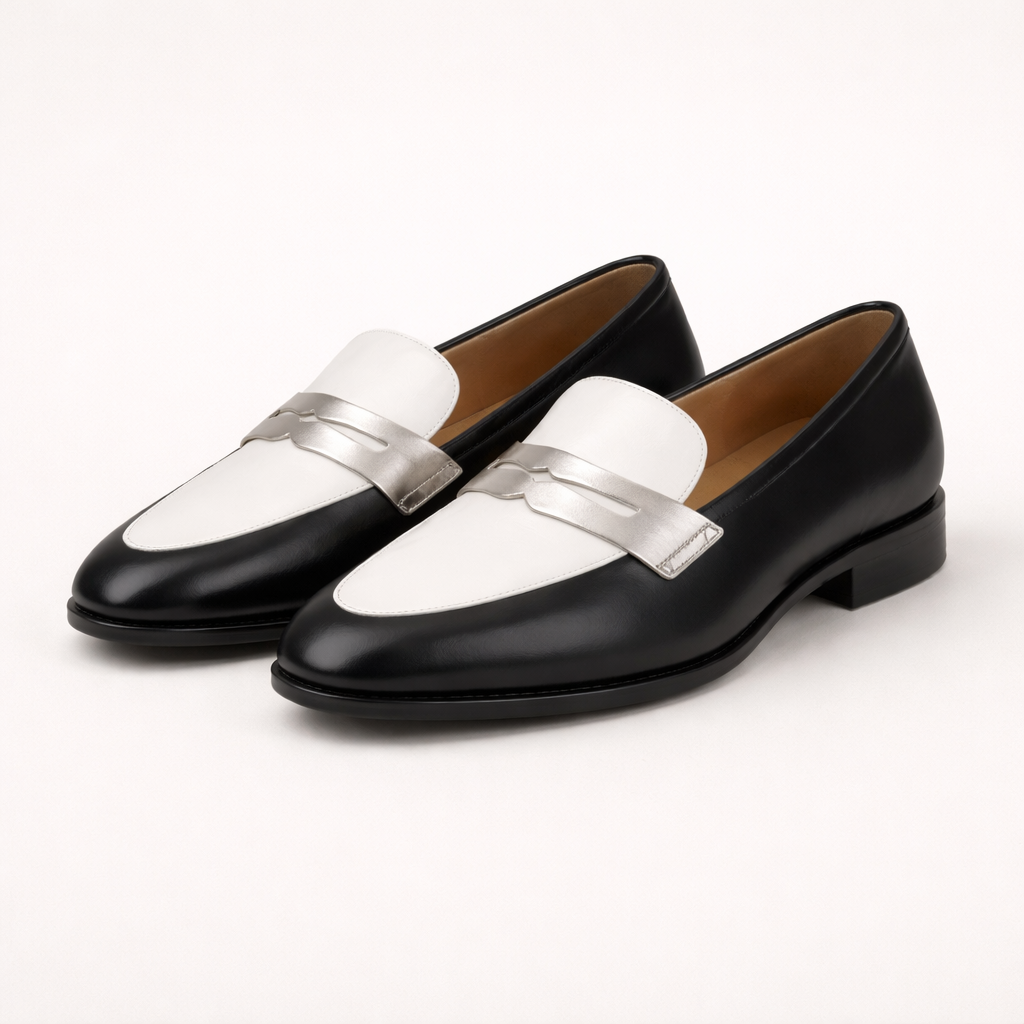 Mocasines mujer clásicos bicolor suela plana - Abby